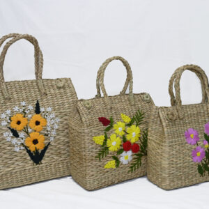 PICNIC BAG WITH EMBROIDERY (Set of 3)