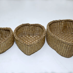 BASKET HEART SHAPE  (Set of 3)
